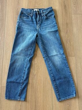 Madewell Blue Straight-Leg Jeans